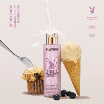 Playboy Berry Baby spray pentru corp cu particule stralucitoare pentru femei - imagine 3